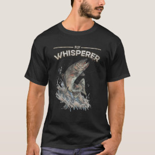 Vliegforel Whisperer Jokes Fish Artwork T-shirt