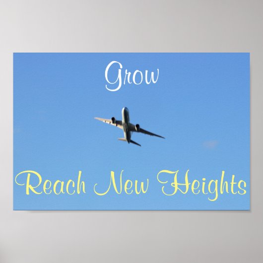 Vliegfoto Motivatie Poster (Voorkant)