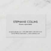 Vlieggans Visitekaartje (Achterkant)