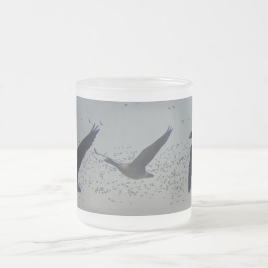 Vliegganzen Mok van gevroren glas (Center)