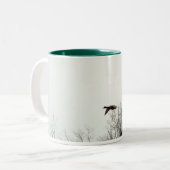 Vliegganzen Tweekleurige Koffiemok (Voorkant links)