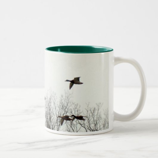 Vliegganzen Tweekleurige Koffiemok (Rechts)