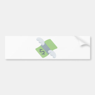 vlieggeld emoji bumpersticker
