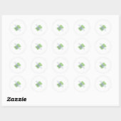 vlieggeld emoji ronde sticker (Vel)