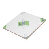 vlieggeld emoji tegeltje (Zijkant)