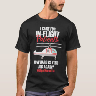 Vlieghandbaggerhelikopter met geregistreerde helik t-shirt