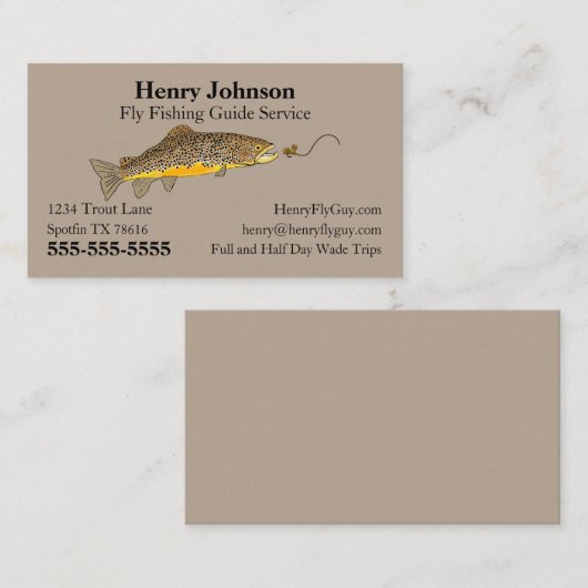 Vlieghandleiding Visitekaartje (Voorkant / Achterkant)