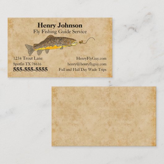 Vlieghandleiding Visitekaartje (Voorkant / Achterkant)