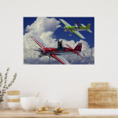 Vlieghonden 4 poster (Keuken)