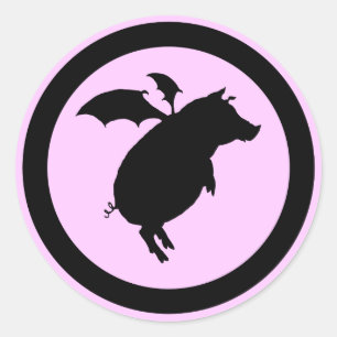 Vliegigaard Ronde Sticker