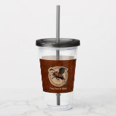 Vliegingspatch van Vliegtuig Acryl Drinkbeker (Voorkant)