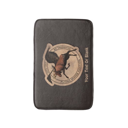 Vliegingspatch van Vliegtuig Badmat (Voorkant Verticaal)