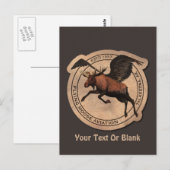 Vliegingspatch van Vliegtuig Briefkaart (Voorkant / Achterkant)