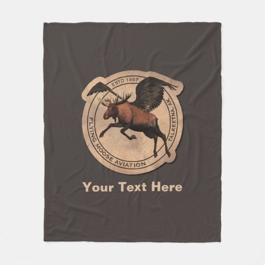 Vliegingspatch van Vliegtuig Fleece Deken (Voorkant)