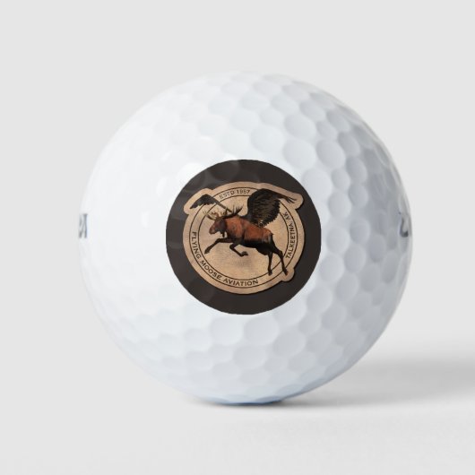 Vliegingspatch van Vliegtuig Golfballen (Voorkant)