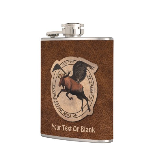 Vliegingspatch van Vliegtuig Heupfles (Links)