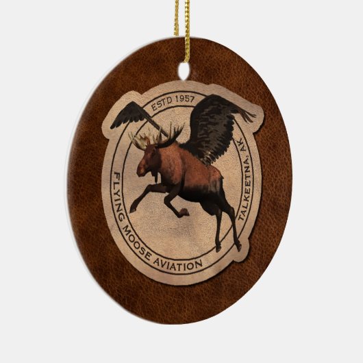 Vliegingspatch van Vliegtuig Keramisch Ornament (Rechts)