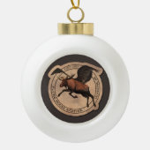 Vliegingspatch van Vliegtuig Keramische Bal Ornament (Voorkant)