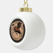 Vliegingspatch van Vliegtuig Keramische Bal Ornament (Rechts)