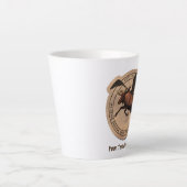 Vliegingspatch van Vliegtuig Latte Mok (Voorkant)