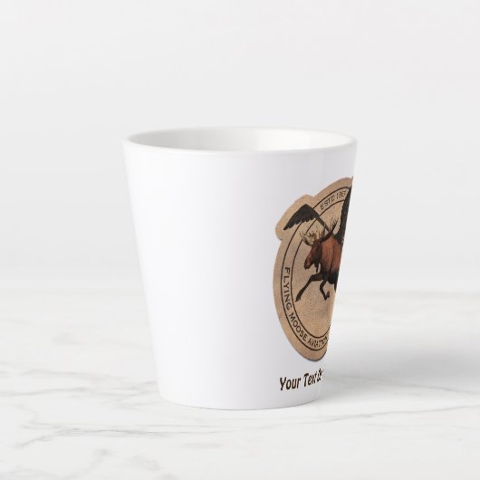 Vliegingspatch van Vliegtuig Latte Mok (Voorkant)