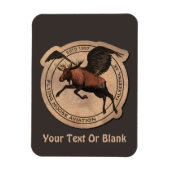 Vliegingspatch van Vliegtuig Magneet (Verticaal)