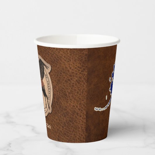 Vliegingspatch van Vliegtuig Papieren Bekers (Links)