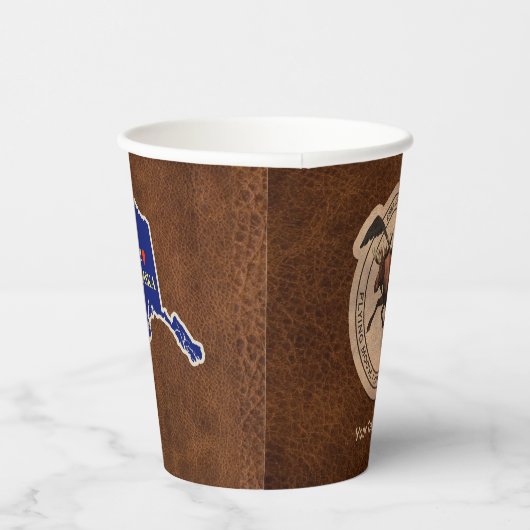 Vliegingspatch van Vliegtuig Papieren Bekers (Rechts)