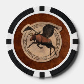 Vliegingspatch van Vliegtuig Poker Chips (Voorkant)