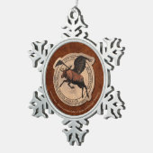 Vliegingspatch van Vliegtuig Tin Sneeuwvlok Ornament (Rechts)