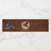 Vliegingspatch van Vliegtuig Waterfles Etiket (Enkel label)