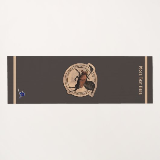 Vliegingspatch van Vliegtuig Yogamat (Achterkant (horizontaal))