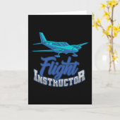 Vlieginstructeur CFI Pilot Trainer Aviation Kaart (Gele Bloem)