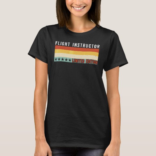 Vlieginstructeur Functie Titel Beroep Arbeider Waa T-shirt (Voorkant)