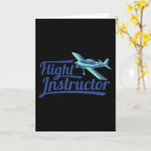 Vlieginstructeur Pilot Trainer CFI Aviation Kaart (Gele Bloem)