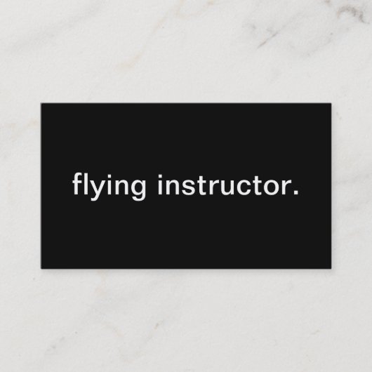 Vlieginstructeur Visitekaartje (Voorkant)