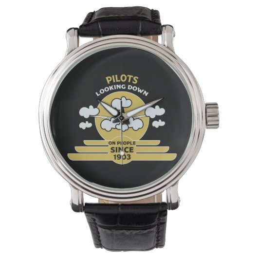 Vlieginstructeur | Vliegschool | AFSTUDEREN | | Pr Horloge (Voorkant)