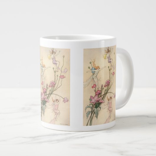  vliegjes, drie spirits gevuld met joy grote koffiekop (Voorkant rechts)