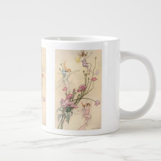  vliegjes, drie spirits gevuld met joy grote koffiekop (Rechts)