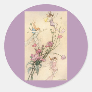  vliegjes, drie spirits gevuld met joy ronde sticker