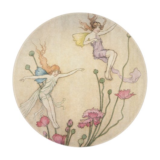  vliegjes, drie spirits gevuld met joy snijplank (Voorkant)