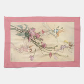 vliegjes, drie spirits gevuld met joy theedoek (Horizontaal)