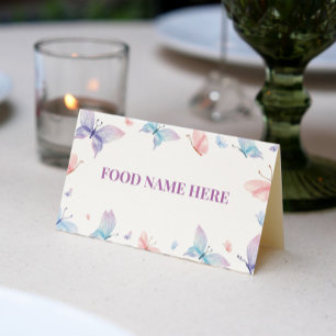 Vliegkaartje voor vogels, Baby shower Plaatskaartje
