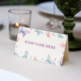 Vliegkaartje voor vogels, Baby shower Plaatskaartje