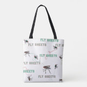 Vlieglaarzen vlieg motorkappen vliegbladen zullen  tote bag (Achterkant)