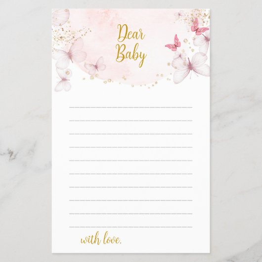 Vlieglak voor de Kaart van Baby (Voorkant)