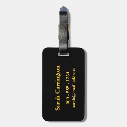 Vliegleger Bagagelabel (Achterkant verticaal)