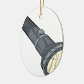 vlieglicht keramisch ornament (Links)