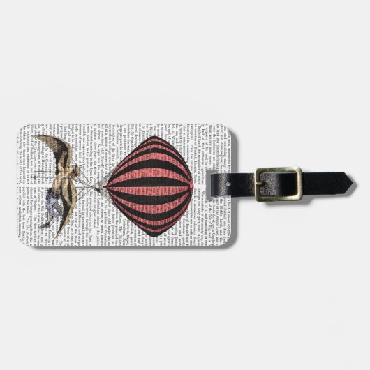  vliegmachine bagagelabel (Voorkant horizontaal)