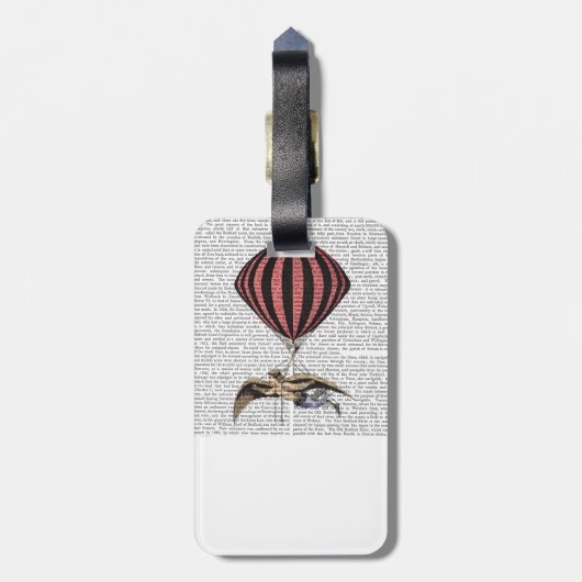  vliegmachine bagagelabel (Achterkant verticaal)